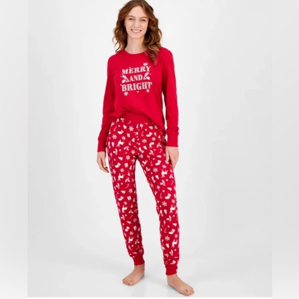 Family pajama women’s plus size Merry & Bright pajama set
